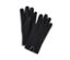 Gants sweat noirs.