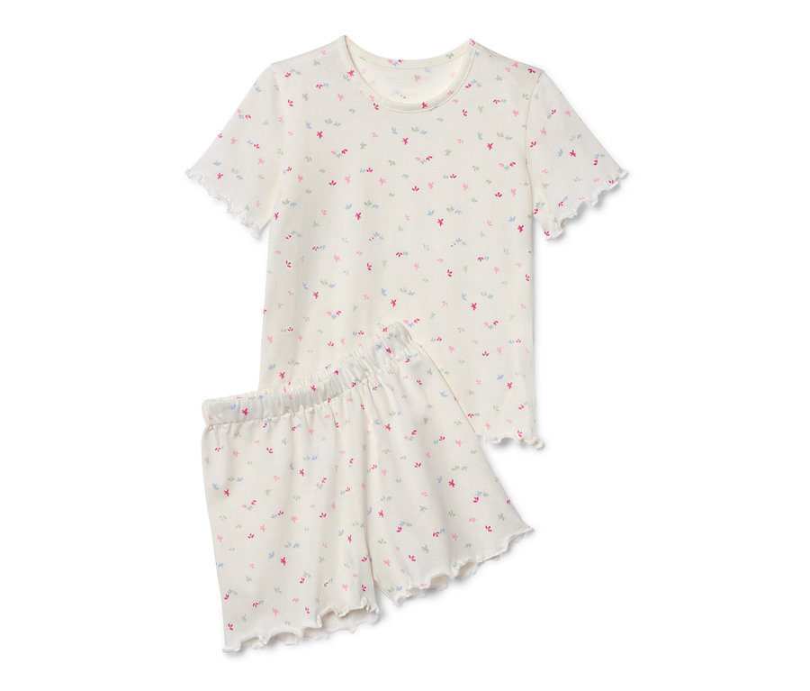 Pyjashort pour enfant avec motif floral.