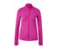 Veste de sport rose vif avec fermeture éclair.