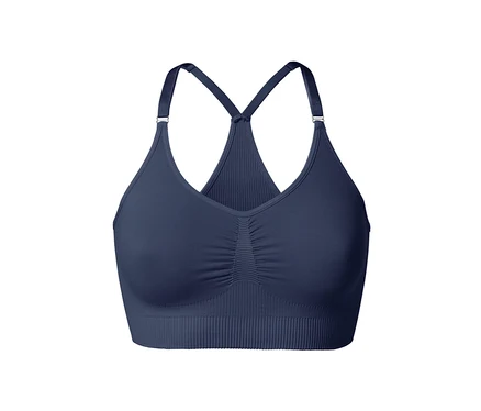 Brassière de sport Seamless bleu foncé.