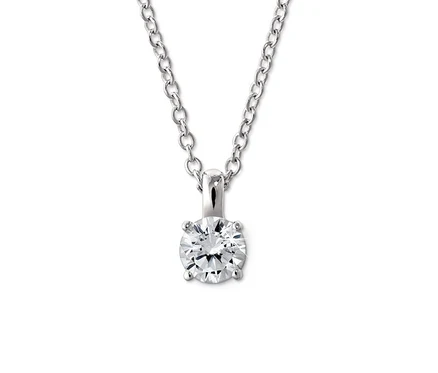 Une chaîne en argent 925 solitaire.