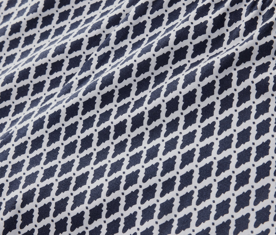 Gros plan sur le legging 3/4 imprimé.