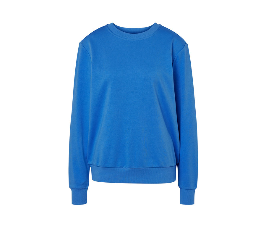 Sweat-shirt bleu cobalt.