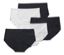 5 culottes Magic Cut, noires et blanches - Noir et blanc