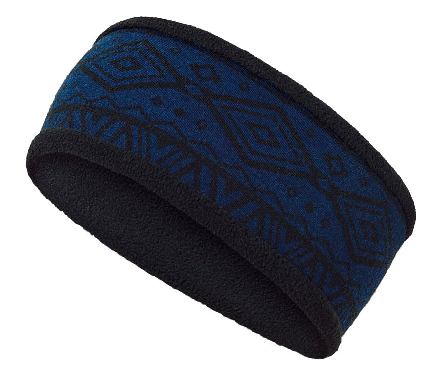 Bandeau en polaire thermique bleu.