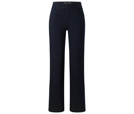 Denim bleu foncé Angels « Lara », coupe droite, sur fond blanc.