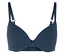 Soutien-gorge invisible bleu foncé.
