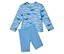 Ensemble de bain deux pièces bleu clair à motifs de requins.
