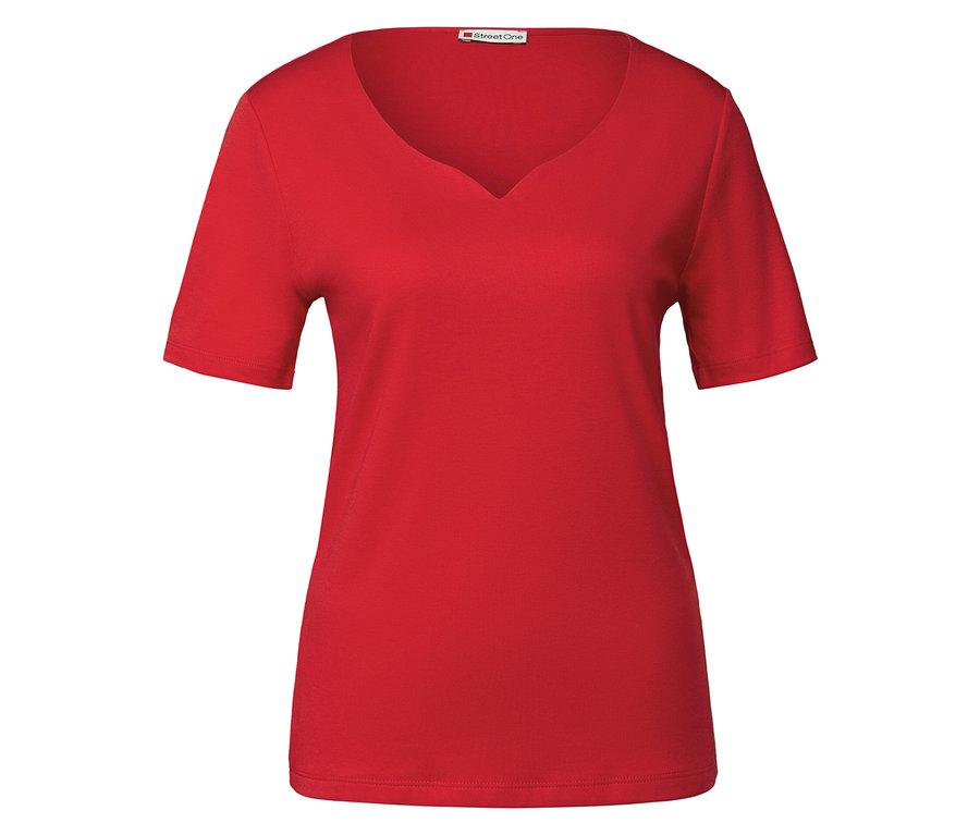 Maillot rouge avec col en cœur Street One.