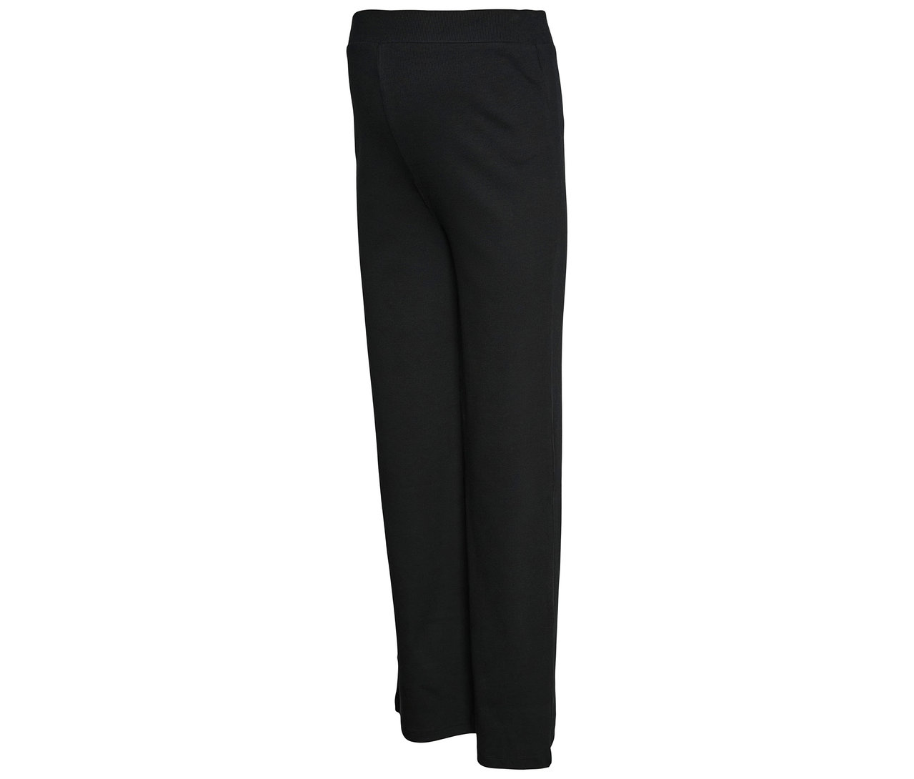 Le legging noir MAMALICIOUS MLEMILY JRS HW RELAXED NOOS est posé sur un fond blanc.