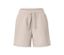 Short de sport molletonné crème.