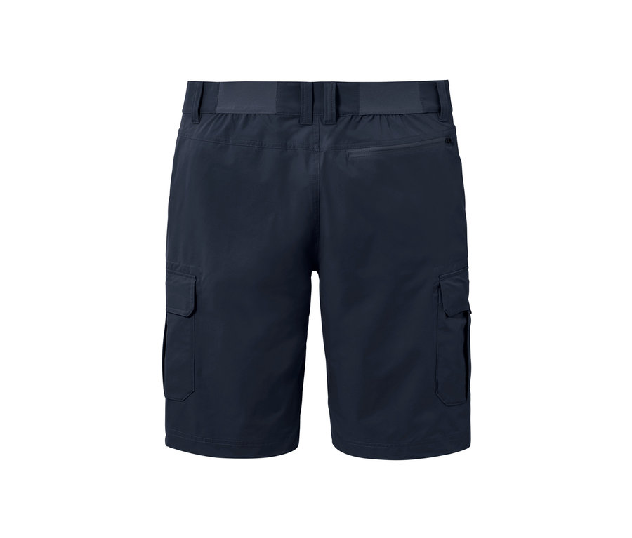 Short fonctionnel bleu foncé.