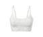 Brassière blanche sans coutures avec dentelle.