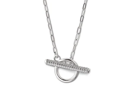 Chaîne en argent 925 barre brillante.