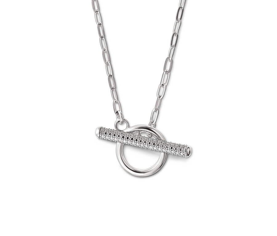 Chaîne en argent 925 barre brillante.