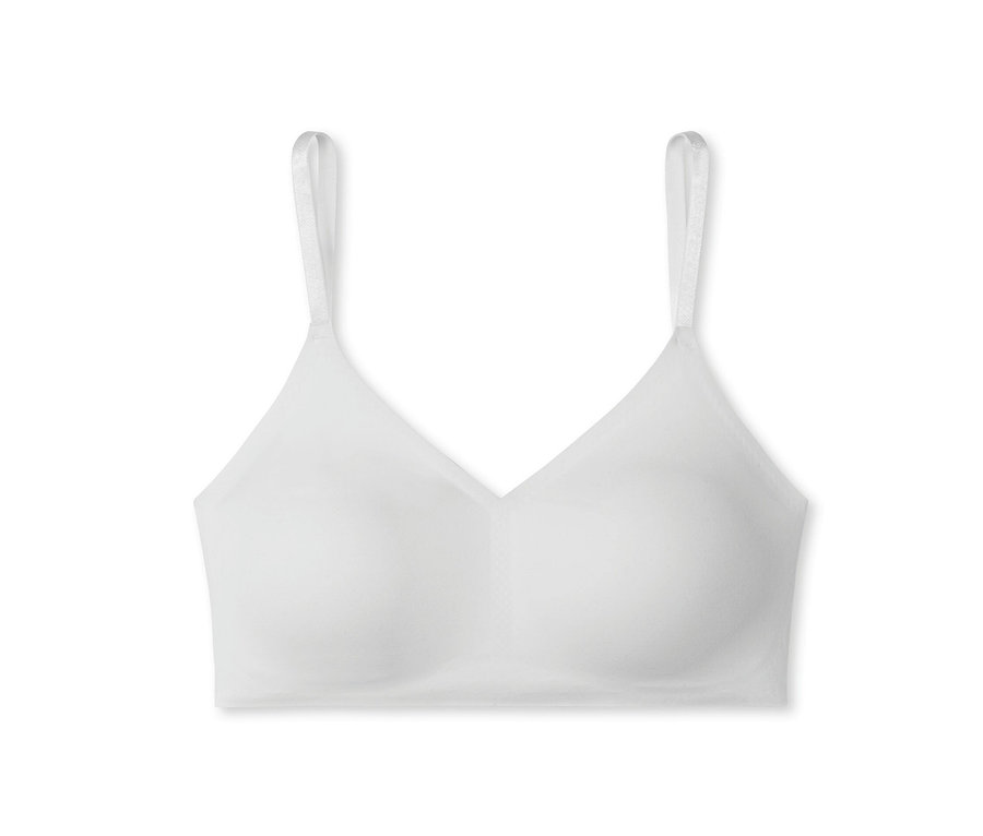 Brassière invisible blanche SCHIESSER avec coussinets.