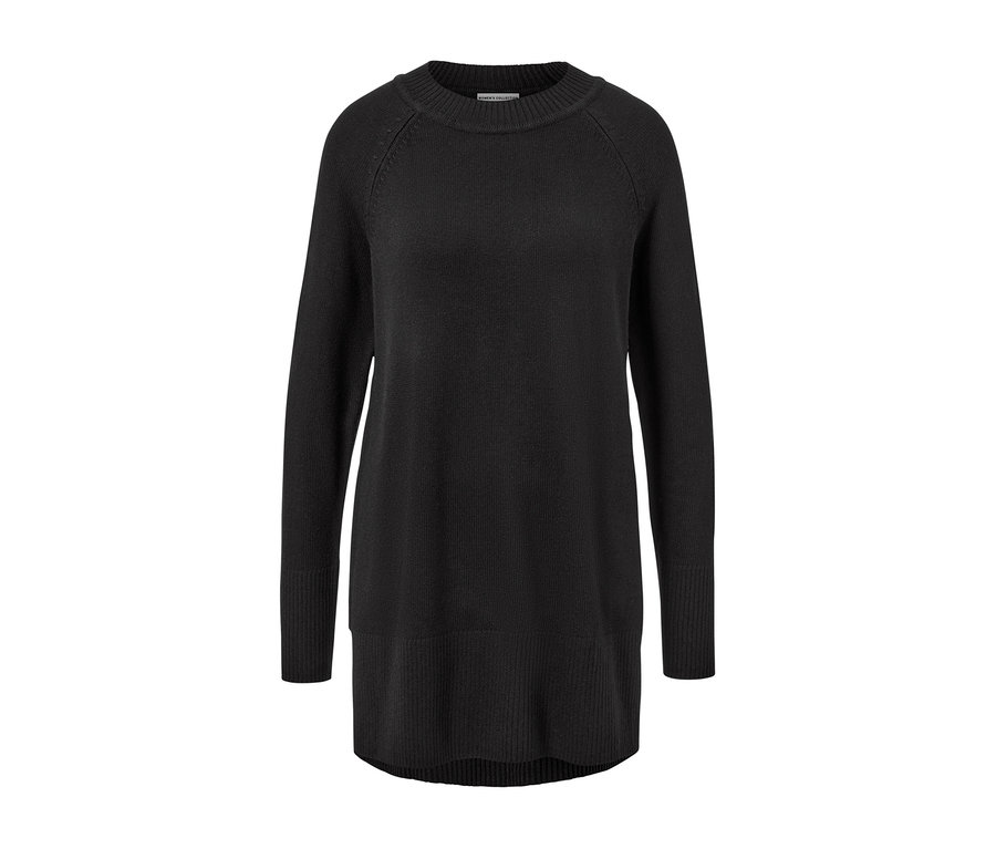 Long pull en maille noir.