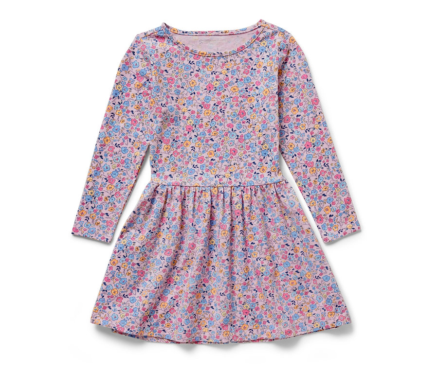 Robe en jersey pour enfant à motif floral.