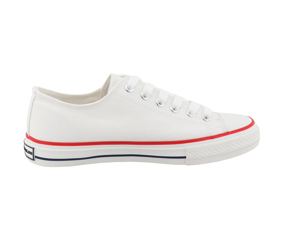 Sneakers Tom Tailor en textile, blanches.