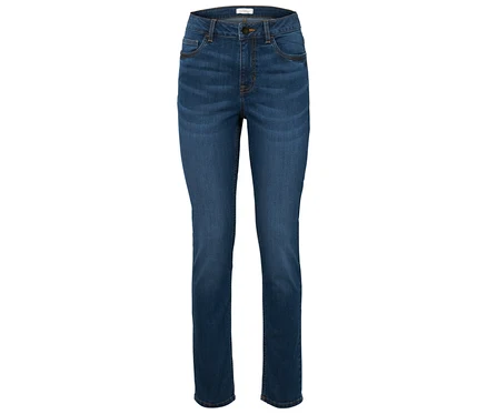 Jean bleu taille haute.