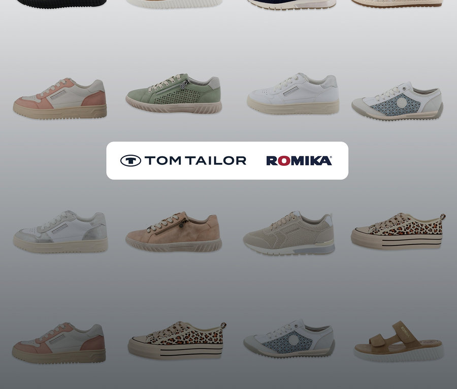 Présentation de chaussures Tom Tailor et Romika. Sandales Romika, PU sable.