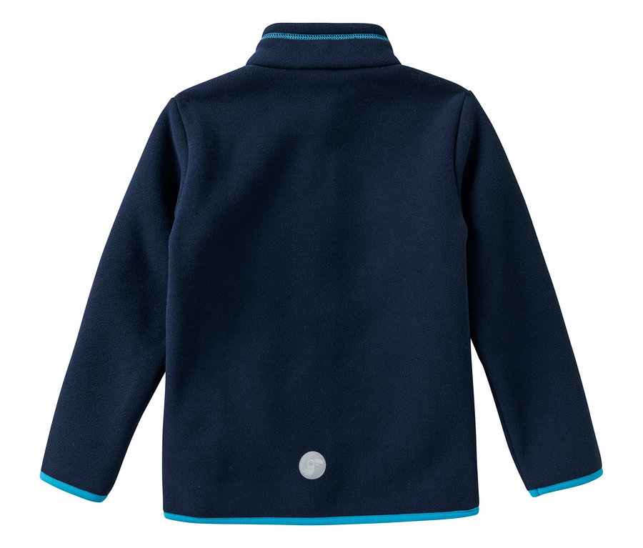 Vue arrière de la veste polaire douillette bleu marine à col montant JAKO-O.