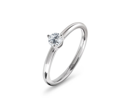 Anneau en argent 925 « solitaire »