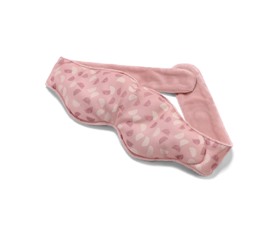 Masque de nuit avec poids rose.