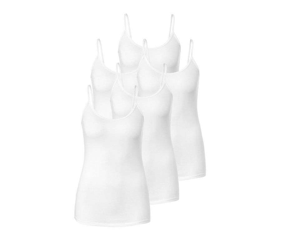 Cinq caracos blancs pour femmes.