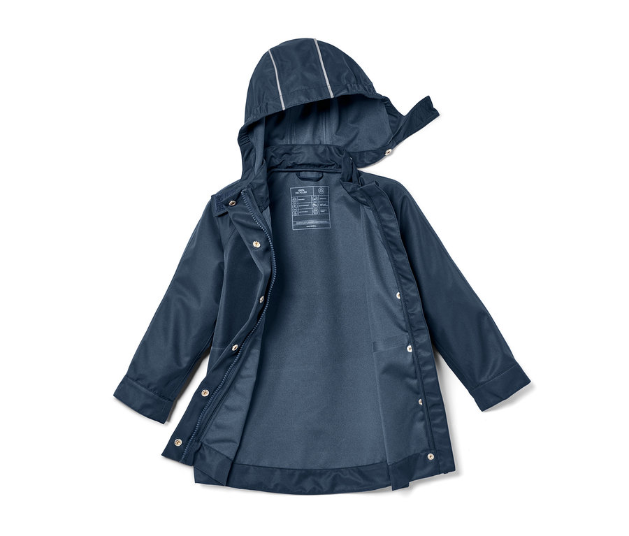 Veste de pluie ouverte.