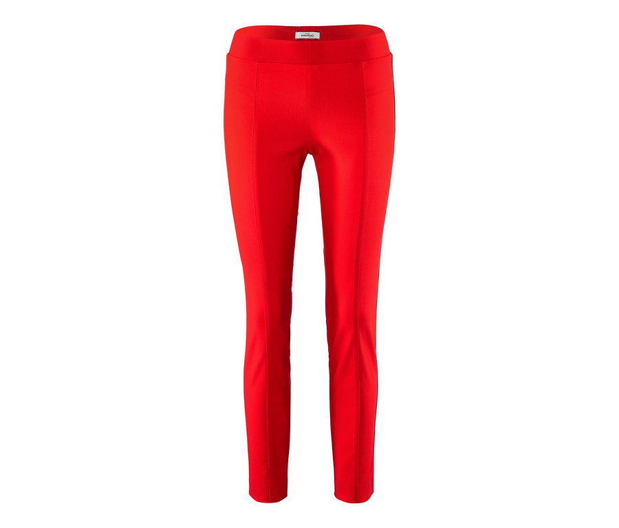 Pantalon stretch rouge.
