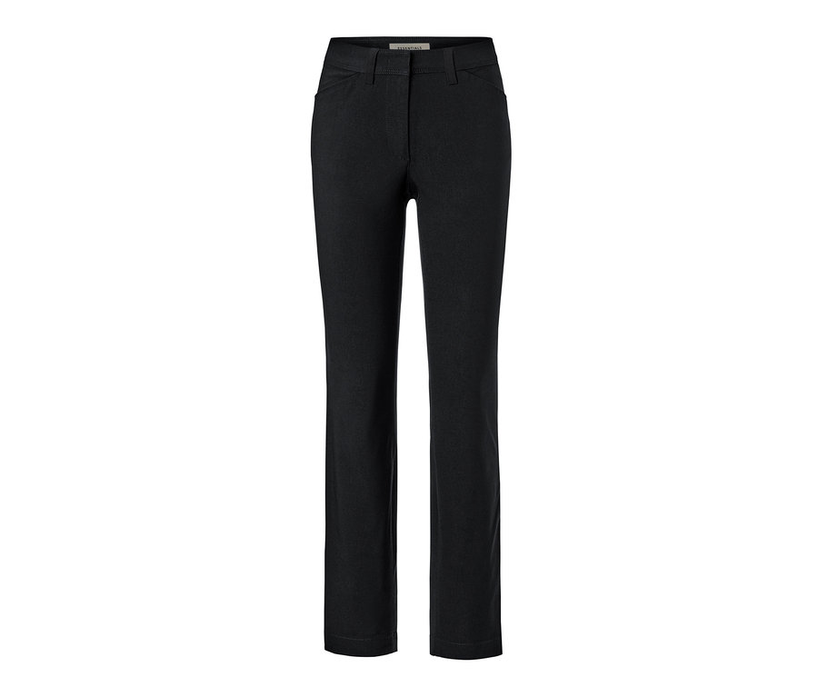 Pantalon prêt à porter en bengaline noir.