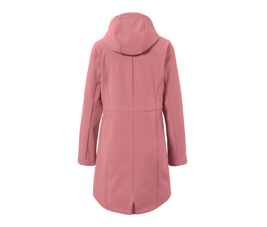 Vue arrière d'un manteau softshell.