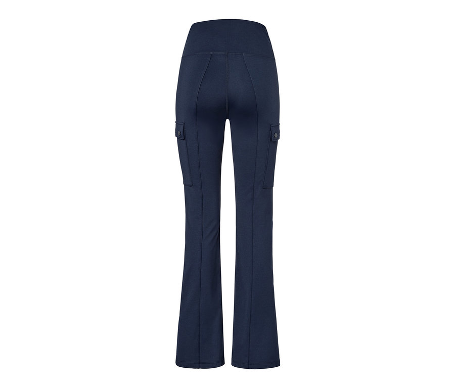 Pantalon jazz thermique bleu marine vu de dos.