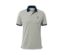 Polo en piqué gris chiné.