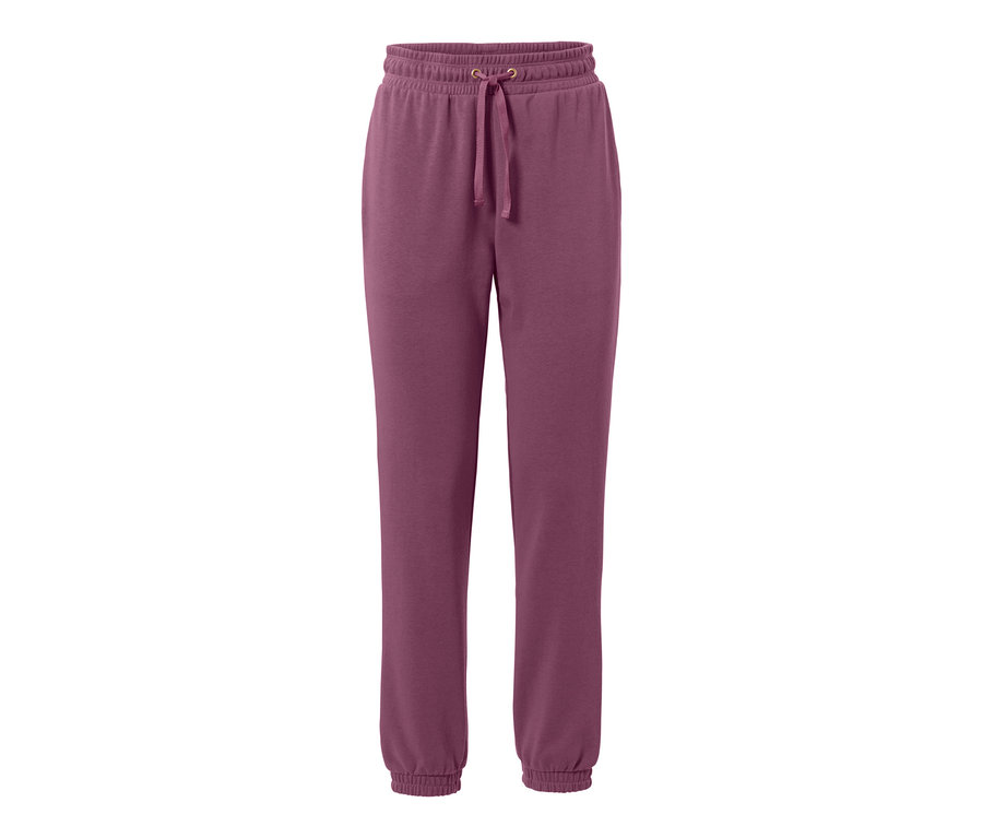 Pantalon de survêtement mauve.