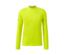 Un t-shirt fonctionnel à manches longues jaune fluo présenté sur un fond blanc.