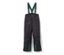 Pantalon de ski pour enfant, noir - Noir avec finition vert foncé