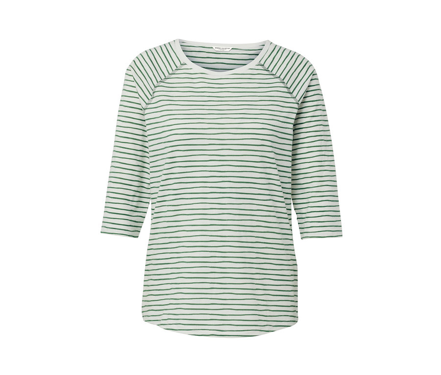 T-shirt manches 3/4 à rayures.