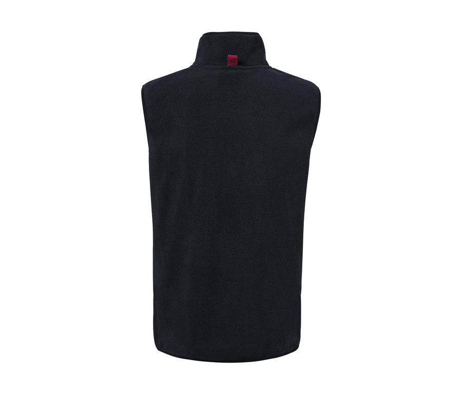 Détail du dos d'une veste d'extérieur avec gilet.