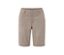 Short fonctionnel en softshell taupe.