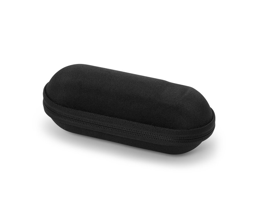 Boîte noire pour porte-bidon avec fermeture éclair.