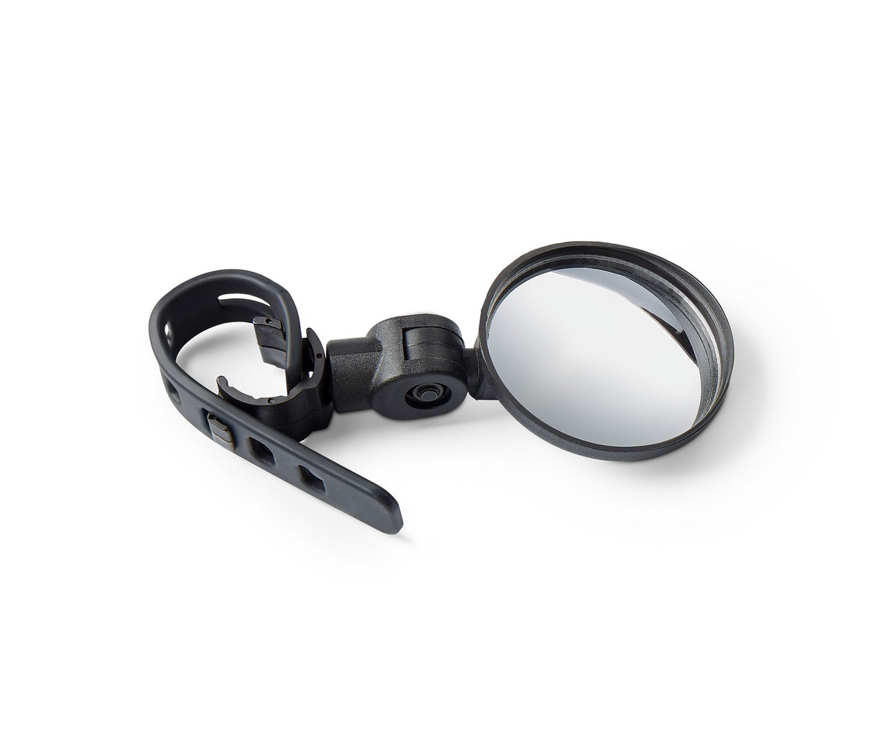 Mini-rétroviseur de vélo noir.