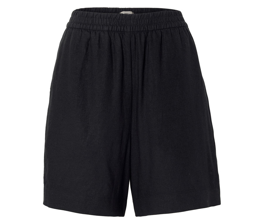 Short noir avec taille élastique.
