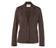 Blazer en jersey marron avec un bouton, des revers et deux poches avant.