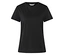 T-shirt noir à manches courtes.