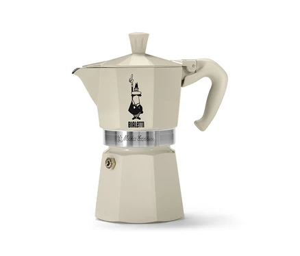 Une cafetière à expresso «\xa0Bialetti Moka Express\xa0» 190
bml, Crema sur fond blanc.