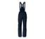 Pantalon de ski bleu avec bretelles.