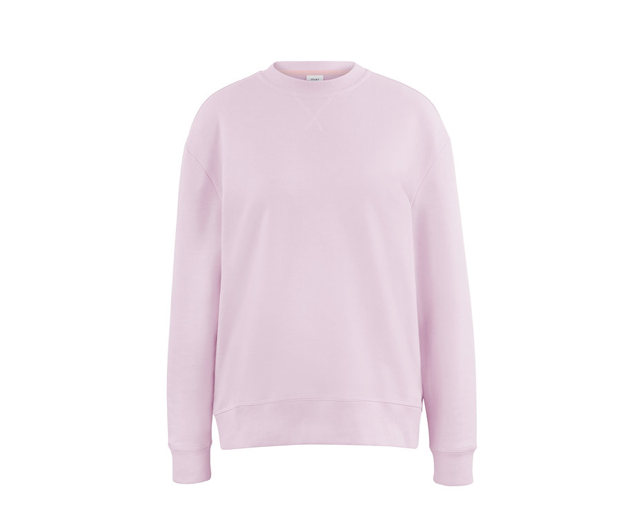 Sweatshirt de yoga oversize rose clair.