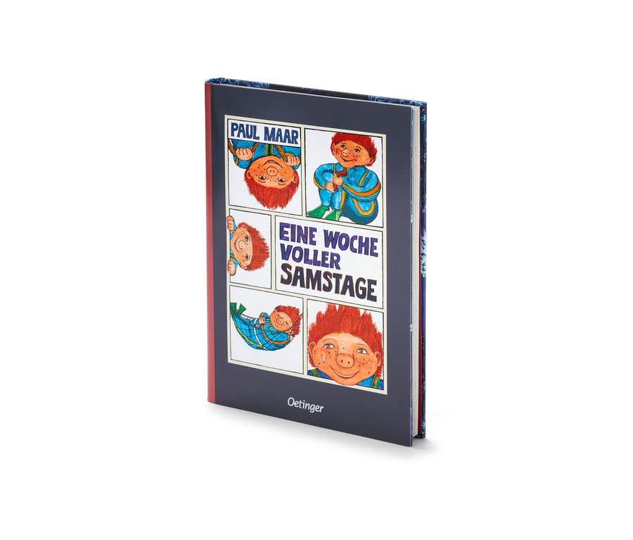 Livre « Das Sams – une semaine pleine de samedis » avec illustrations.